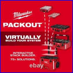Milwaukee PACKOUT 22 in Medium Red Tool Box with 75 lbs Weight Capacity Milwaukee PACKOUT 22 in Medium Red Tool Box with 75 lbs Weight Capacity