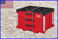 Milwaukee PACKOUT 22 in. Modular 3-Drawer Tool Box with Metal Reinforced Corners