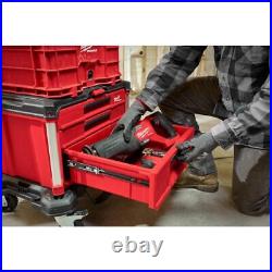 Milwaukee PACKOUT Multi-Depth 3-Drawer Tool Box, Model 48-22-8447, Red