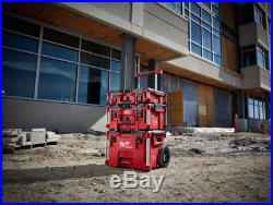 Milwaukee PACKOUT Rolling Tool Box 22 in. 250 lb Weight Capacity Tray Latches