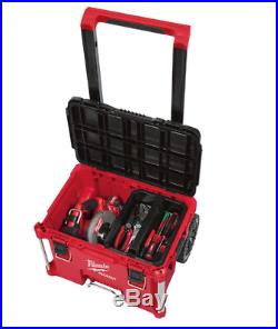 Milwaukee PACKOUT Rolling Tool Box 22 in. 250 lb Weight Capacity Tray Latches