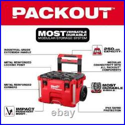 Milwaukee PACKOUT Rolling Tool Box Red (48-22-8426)