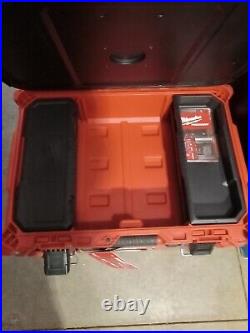 Milwaukee PACKOUT Three piece set. Rolling Tool Box, organizer, crate
