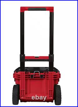 Milwaukee Packout 3 Piece Tool-Box Storage Rolling-Wheeled Cart Organizer- NEW