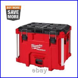 Milwaukee Packout Modular Tool Box 16.9 Tool Storage XL Tool Box Polypropylene