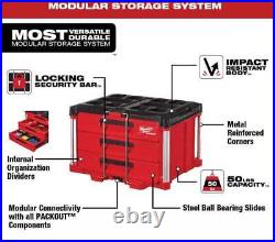 Milwaukee Packout Modular Tool Box 28.6 3-Drawer+2-Drawer Tool Storage Lockable