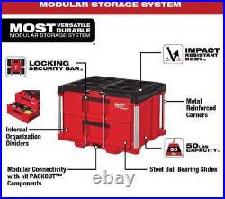 Milwaukee Packout Modular Tool Box 28.6 3-Drawer+2-Drawer Tool Storage Lockable