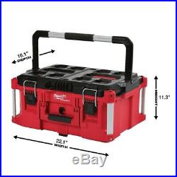 Milwaukee Packout Portable Tool-Box Storage Rolling-Wheeled Cart Chest Organizer