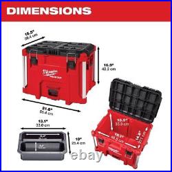 Milwaukee Tool 48-22-8429 Packout Xl Tool Box, Impact-Resistant, Polymer