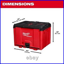 Milwaukee Tool 48-22-8445 Packout Tool Cabinet, Black/Red, Polymer, 19-1/2 In W
