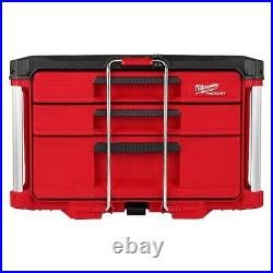 Milwaukee Tool 48-22-8447 Packout Multi-Depth 3-Drawer Tool Box, Polypropylene