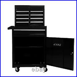 Mobile Rolling Tool Box Chest Cabinet with Lockable Wheels Sliding Drawers