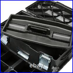 Mobile Tool Box 22 In. 4-In-1 Cantilever Storage Compartment Wheels Rolling NEW