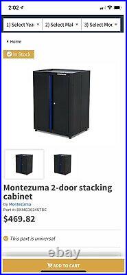 Montezuma Garage Storage 2-door stacking cabinet 30.5 X 24 X 40 -Assembled