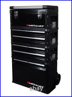 Motamec Modular Tool Box Trolley Mobile Cart 4 Module Stack Cabinet Chest C41H