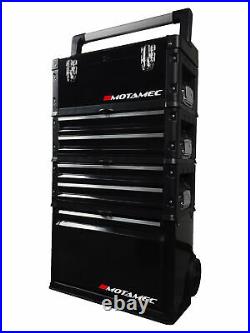 Motamec Modular Tool Box Trolley Mobile Cart 4 Module Stack Cabinet Chest C41H