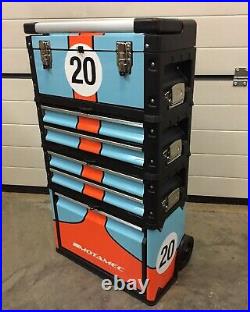 Motamec Modular Tool Box Trolley Mobile Cart Cabinet Chest C41H Gulf Racing