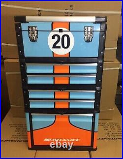 Motamec Modular Tool Box Trolley Mobile Cart Cabinet Chest C41H Gulf Racing