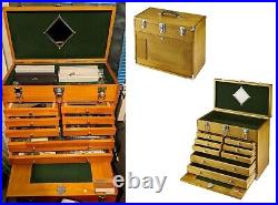 NEW 8 Drawer Hard Wood Tool Box Chest Cabinet Storage Mechanic Home Improvement