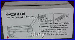 NEW Crain 024 Rolling 24'' Tool Box CARPET TILE400