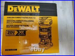 NEW IN BOX! DEWALT DCW600B 20V MAX XR Cordless Compact Router Tool Only