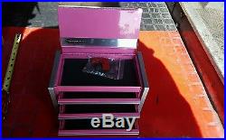 NEW IN BOX pink Snap on emblem Miniature Mini Toolbox Tool Box