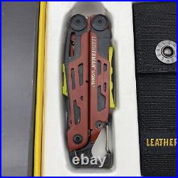 NEW LEATHERMAN SIGNAL SURVIVAL MULTI-TOOL CRIMSON RED with NYLON SHEATH OPEN BOX NEW LEATHERMAN SIGNAL SURVIVAL MULTI-TOOL CRIMSON RED with NYLON SHEATH OPEN BOX