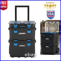 NEW Mobile Tool Storage Box Portable Rolling Chest Organization Trolley w Wheels