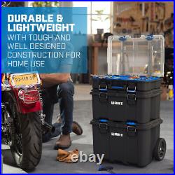 NEW Mobile Tool Storage Box Portable Rolling Chest Organization Trolley w Wheels