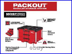 NEW! PACKOUT 22 in. Modular 3-Drawer Tool Box with Metal Reinforced Corners