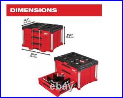 NEW! PACKOUT 22 in. Modular 3-Drawer Tool Box with Metal Reinforced Corners