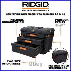 NEW Pro Gear System XL 3-Drawer Water Dust Resistant Tool Box with Dividers