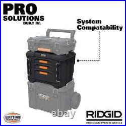 NEW Pro Gear System XL 3-Drawer Water Dust Resistant Tool Box with Dividers