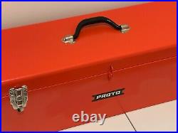 NEW Proto Tools USA J9969R Steel RED Tool Box with Removable Tray, 26 Wide, NOS