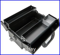 NEW ReleaseTRUSCO CTD-370-MBK Double Opening Tool Box Double Tier Matte Black