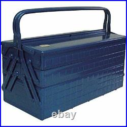 NEW TRUSCO Three-Stage DIY Tool Box GT-470-B Blue W472xD220xH343 Fast Shipping