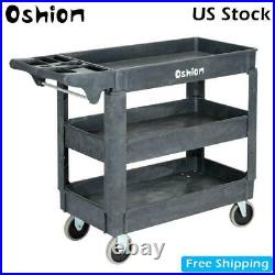 New 3 Tier Utility Tool Cart Dolly Trolley Heavy Duty Service Rolling Plastic