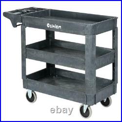 New 3 Tier Utility Tool Cart Dolly Trolley Heavy Duty Service Rolling Plastic