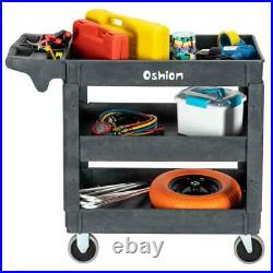 New 3 Tier Utility Tool Cart Dolly Trolley Heavy Duty Service Rolling Plastic