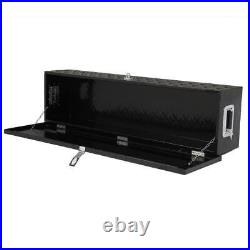 New 49 in. Black Aluminum Underbody Truck Tool Box with Keys