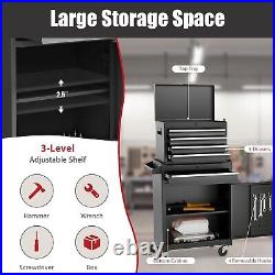 New 5-Drawer Rolling Tool Storage Cabinet with Detachable Top Tool Box