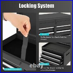 New 5-Drawer Rolling Tool Storage Cabinet with Detachable Top Tool Box