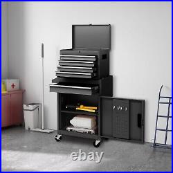 New 5-Drawer Rolling Tool Storage Cabinet with Detachable Top Tool Box