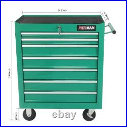 New 7 Drawers Rolling Tool Cart Chest Garage Storage Cabinet Tool Box with Wheels