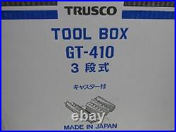 New DHL Delivery 3-7 Days to USA. TRUSCO Steel 3 tage Tool Box GT410B Japan