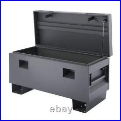 New Job Site Box Gray 36 in Carrying Handles Truck Bed Proof Locking System