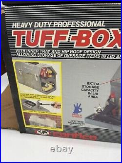 New NOS contico Professional Heavy-Duty TUFF-BOX Toolbox 20 HR820 +Tray Black