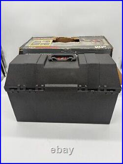 New NOS contico Professional Heavy-Duty TUFF-BOX Toolbox 20 HR820 +Tray Black