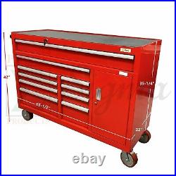 New Sigma 52 10-Drawer Heavy Duty Steel Rolling Tool Box Storage Organizer