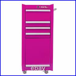 New The Original Pink Box PB1804R 16-Inch 4-Drawer 18G Steel Rolling Tool/Salon